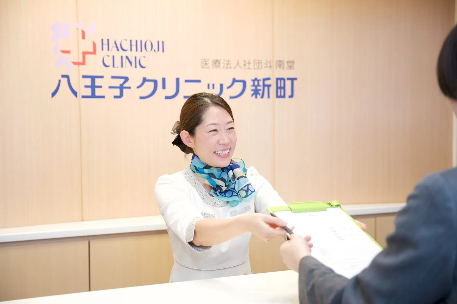 受付でのご案内