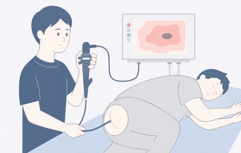 大腸内視鏡検査の様子
