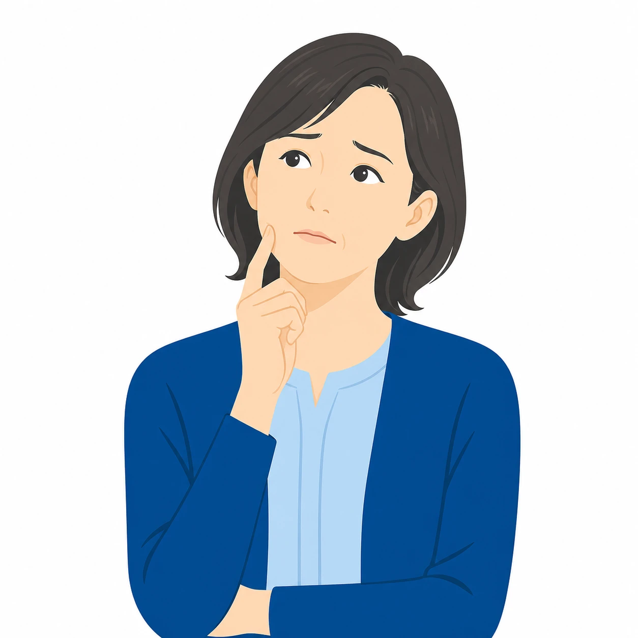 がん検診について悩む女性
